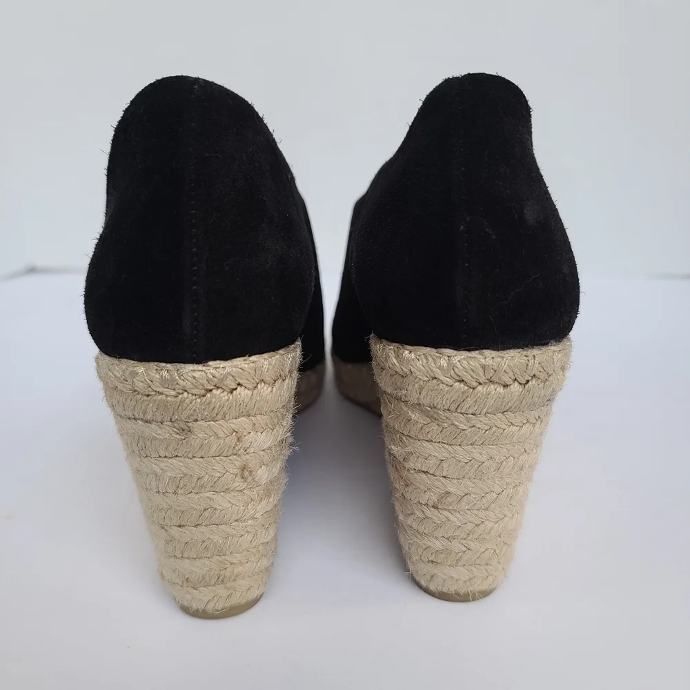 Vince | Sutton Espadrille Wedge Heel Sandal Black
